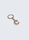 Porte-clés lettre "C" en laiton - B3CLEC-AB01-92