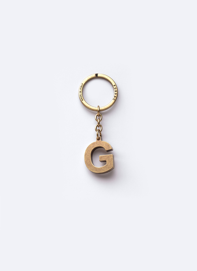 Porte-clés laiton doré homme Fursac - B3CLEG-AB01-92