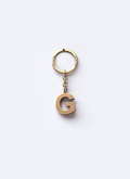 Porte-clés lettre "G" en laiton - B3CLEG-AB01-92