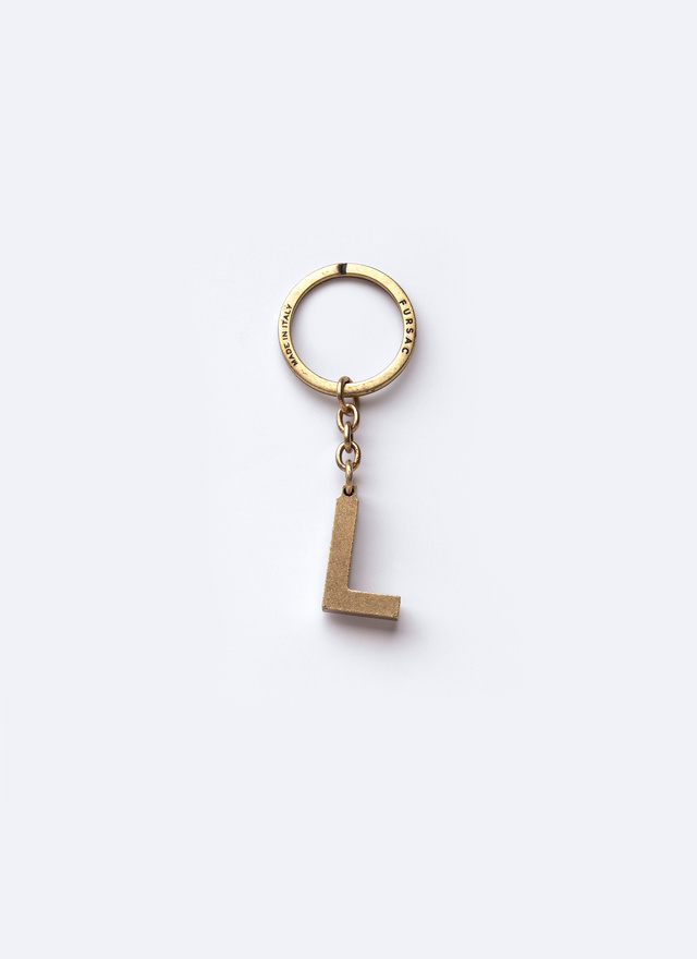 Porte-clés laiton doré homme Fursac - B3CLEL-AB01-92