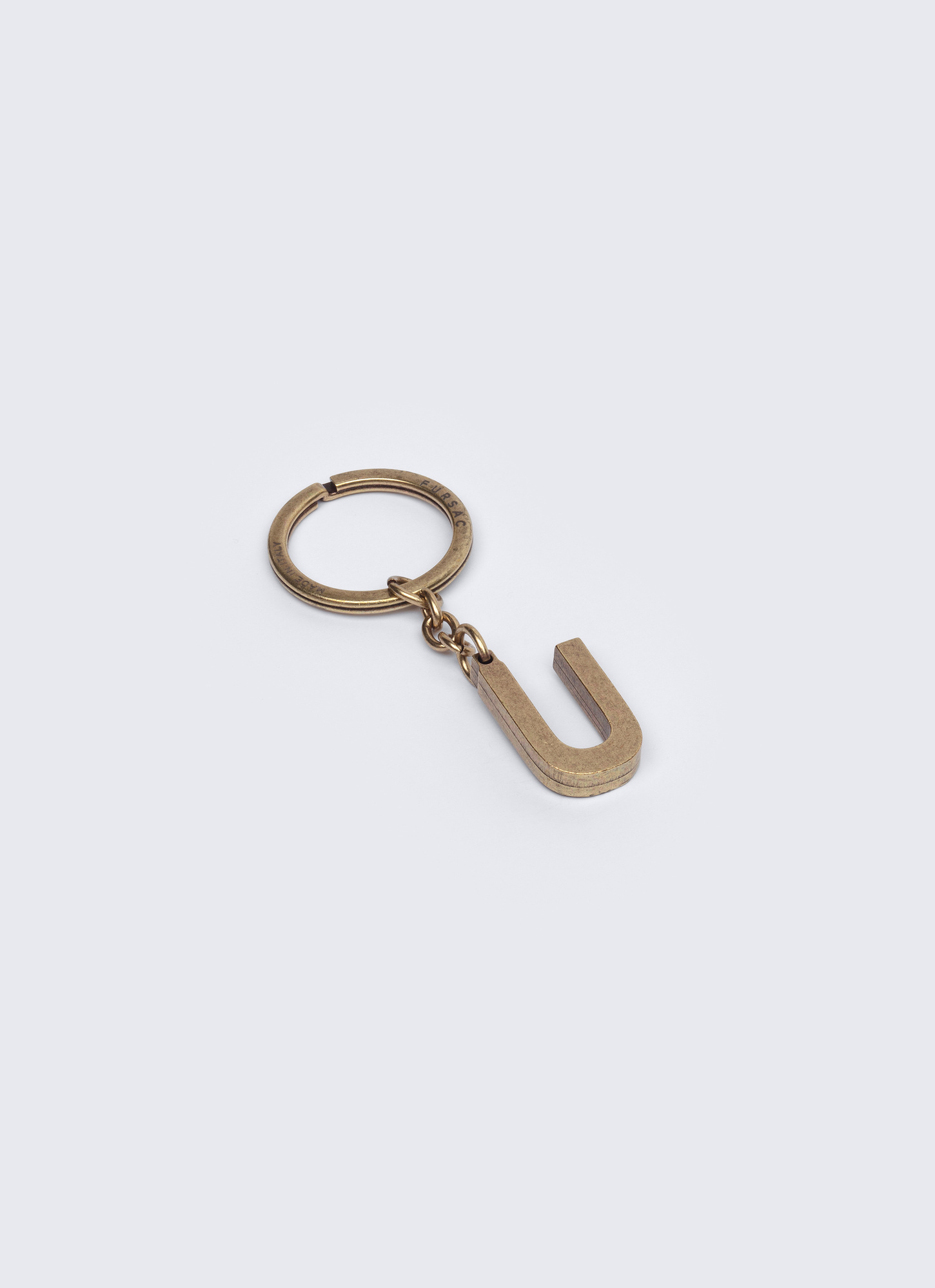 Porte-clés homme laiton doré laiton Fursac - B3CLEU-AB01-92