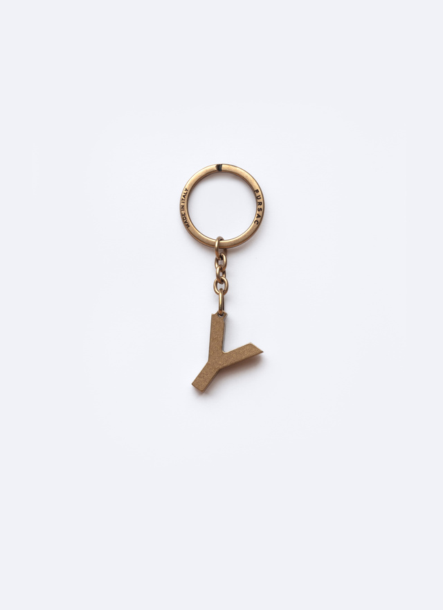 Porte-clés laiton doré homme Fursac - B3CLEY-AB01-92