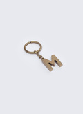Porte-clés lettre "M" en laiton - PERB3CLEM-AB01/92