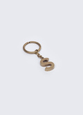 Porte-clés lettre "S" en laiton - PERB3CLES-AB01/92