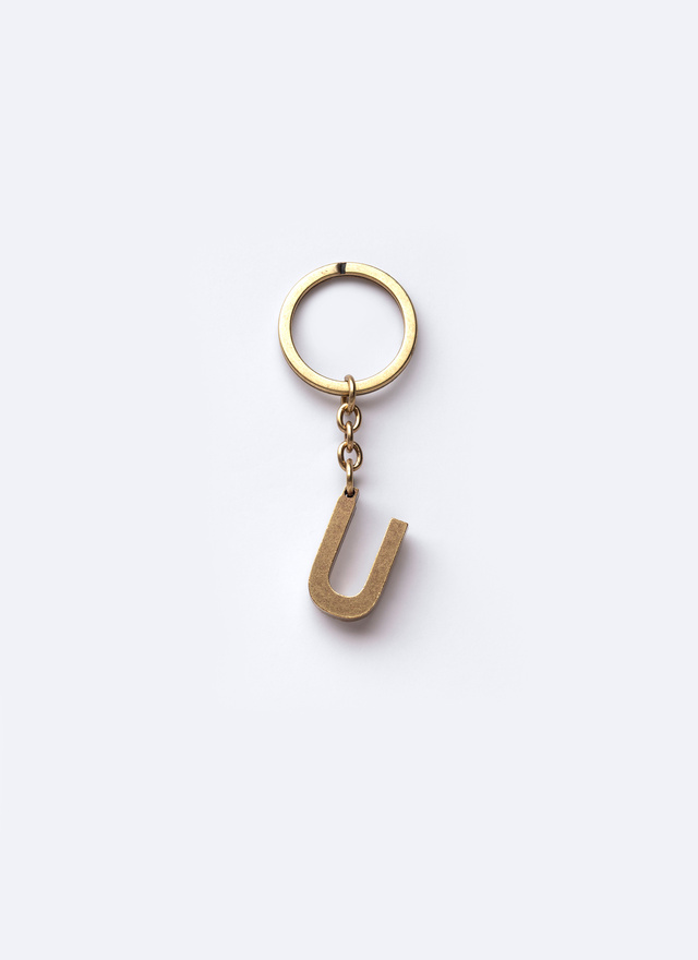 Porte-clés laiton doré homme Fursac - PERB3CLEU-AB01/92