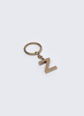 Porte-clés lettre "Z" en laiton - PERB3CLEZ-AB01/92