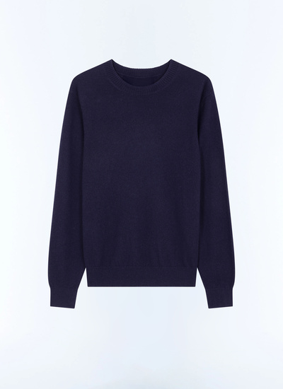 Pull bleu homme cachemire certifié Fursac - A2GOUR-CA27-D030