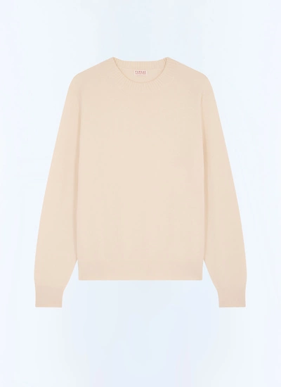 Pull blanc homme cachemire certifié Fursac - A2GOUR-CA27-A002