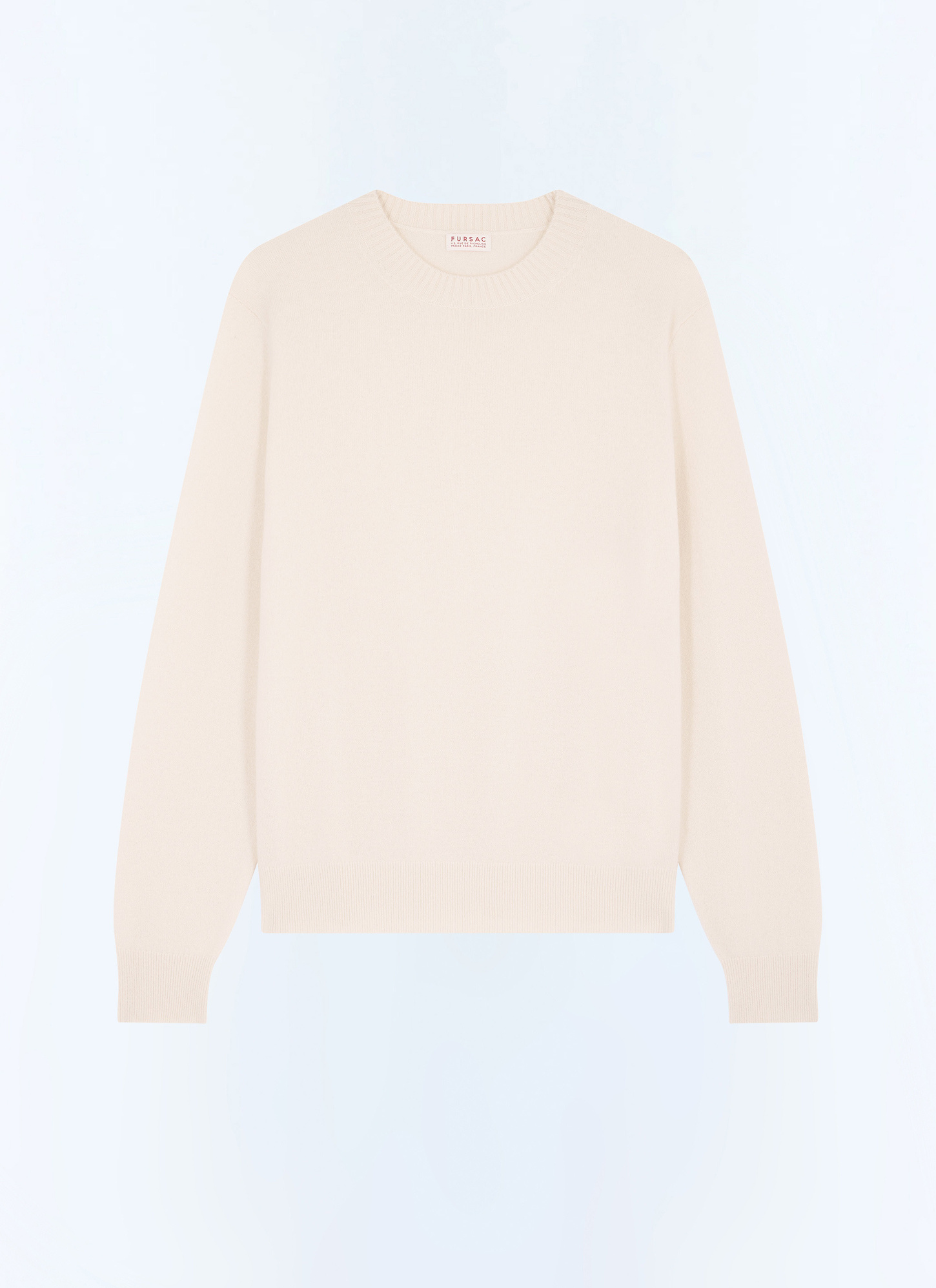 Pull blanc homme cachemire certifié Fursac - A2GOUR-CA27-A002
