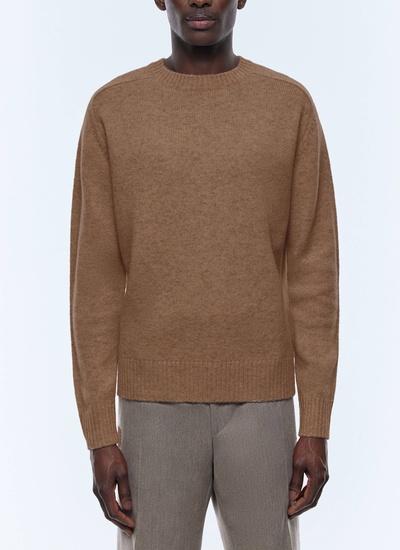 Pull homme beige laine certifiée Fursac - A2ETLA-EA15-A006