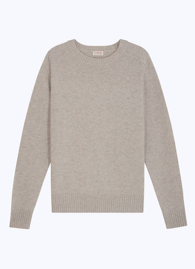 Pull beige homme laine certifiée Fursac - A2ETLA-EA15-A006