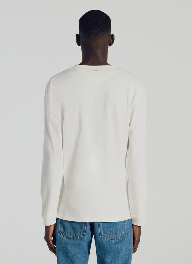 Pull blanc homme Fursac - J2TOPA-TJ24-01