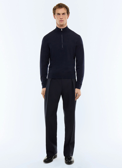 Pull bleu marine homme Fursac - A2ERYS-EA18-D030