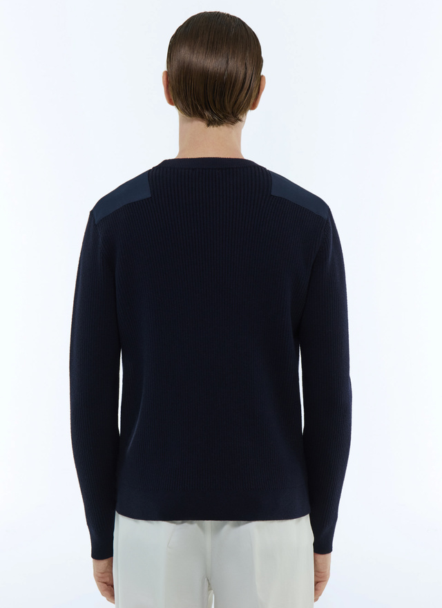 Pull bleu marine homme Fursac - A2FEPO-FA03-D030