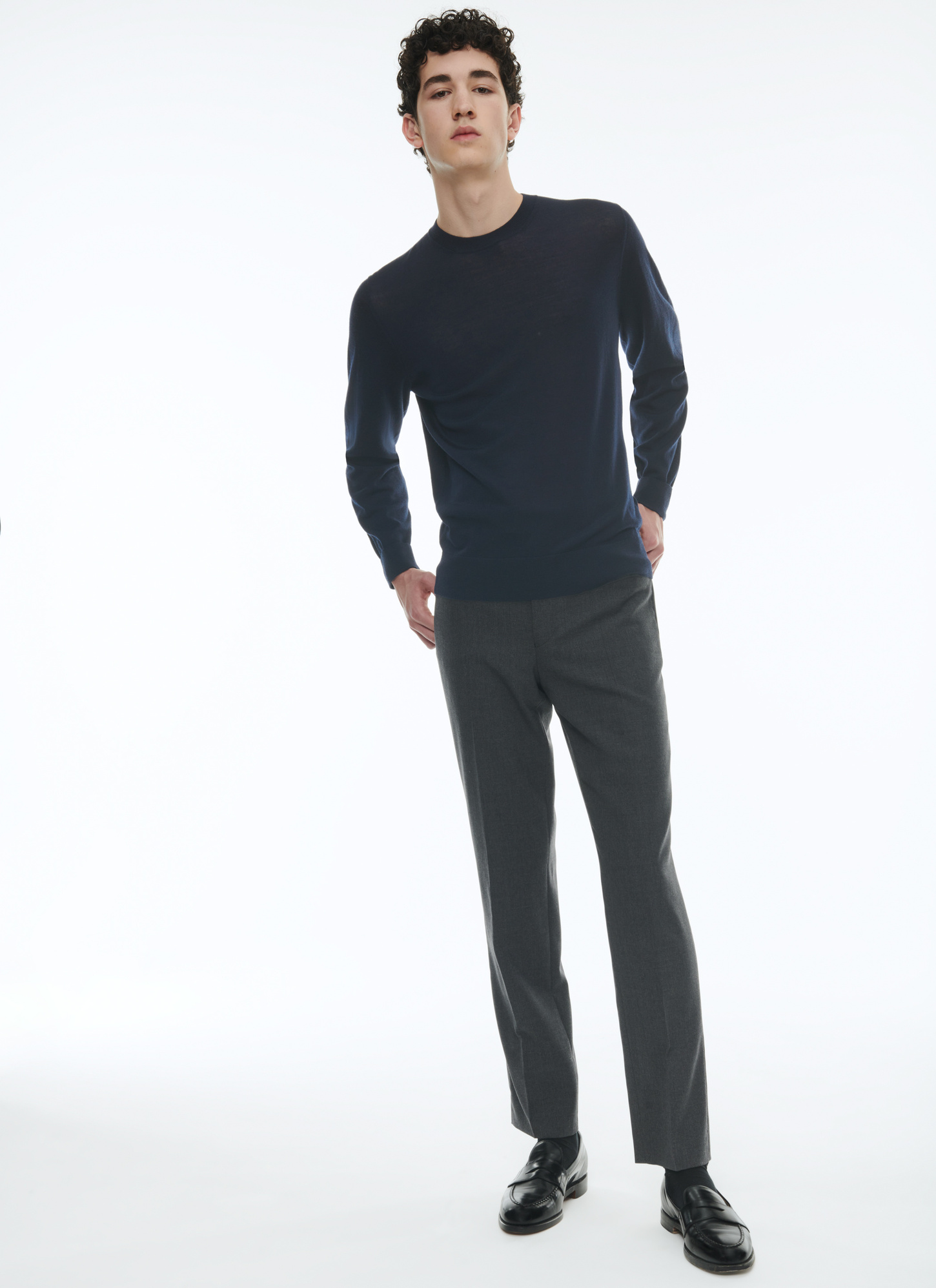 Pull bleu marine homme Fursac - A2ORYS-MA03-30