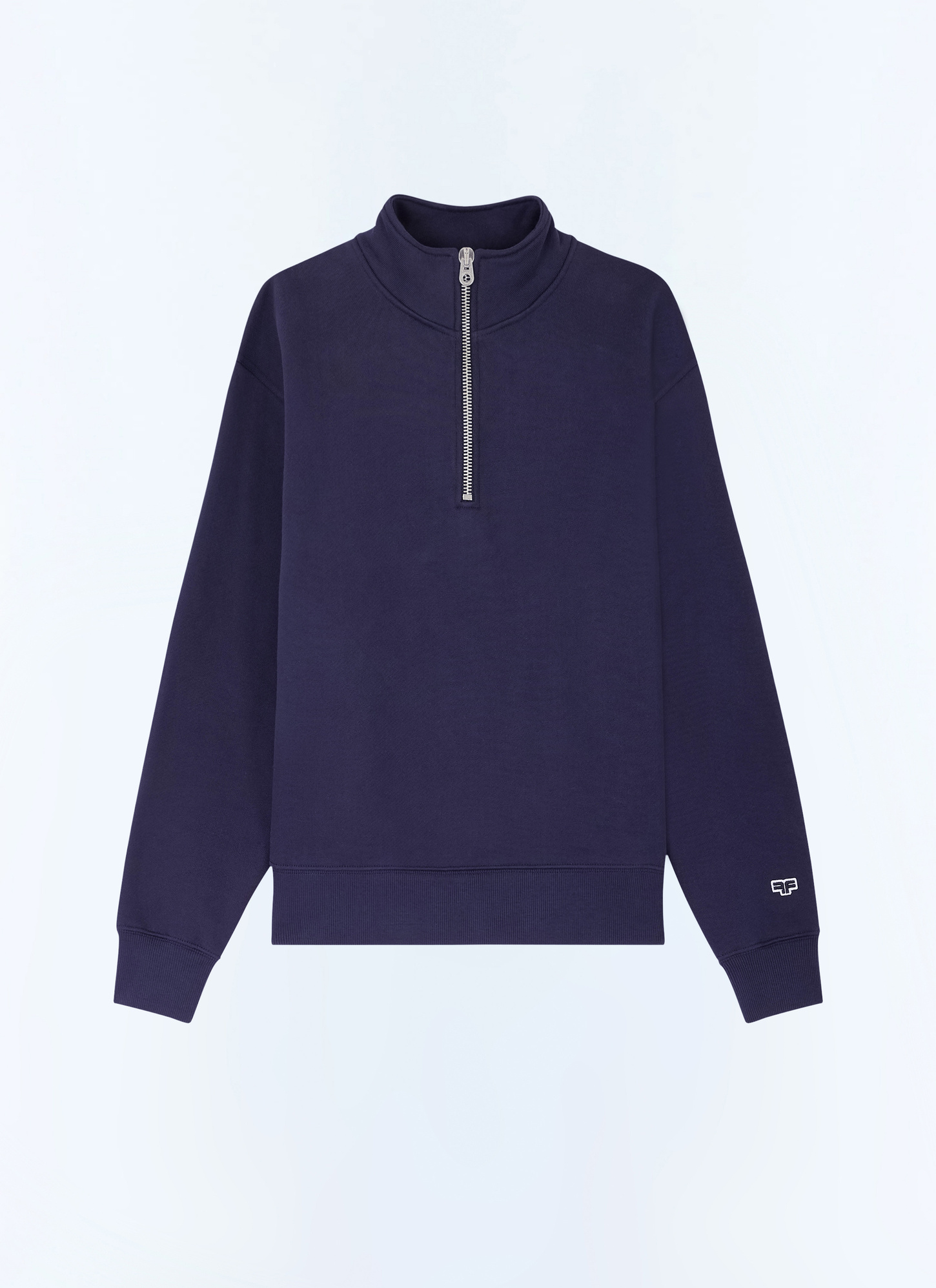 Pull bleu homme jersey de coton biologique Fursac - J2GCAM-FJ01-D030