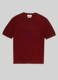 T-shirt bordeaux en coton - 22EA2SATI-SA01/74