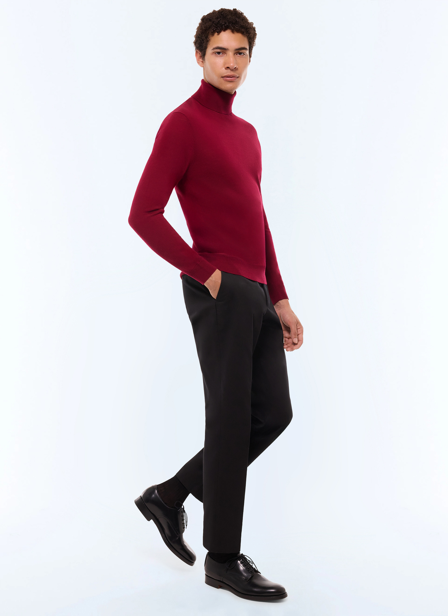 Pull bordeaux homme Fursac - A2OROL-MA03-C014