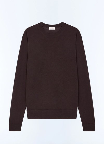 Pull brun homme matière principale: 100% lainedoublure: aucune Fursac - A2ORYS-LA01-G019