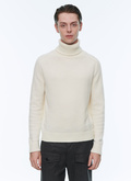 Pull écru en laine mélangée - 22HA2ASAD-AA21/02