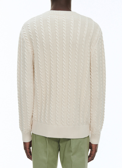 Pull homme laine et coton Fursac - A2BADE-BA08-03