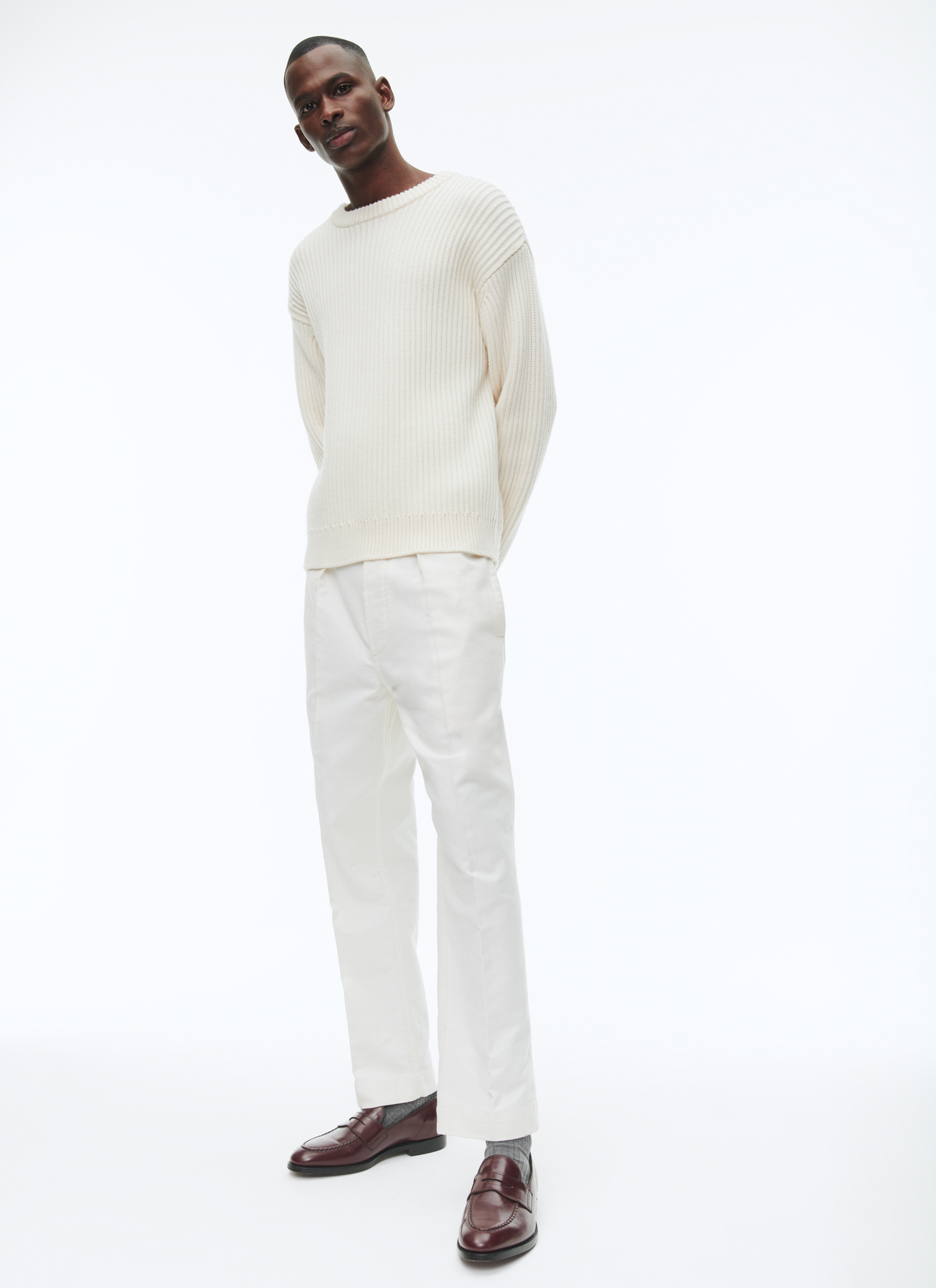 Pull ecru homme Fursac - A2CONF-CA06-A002