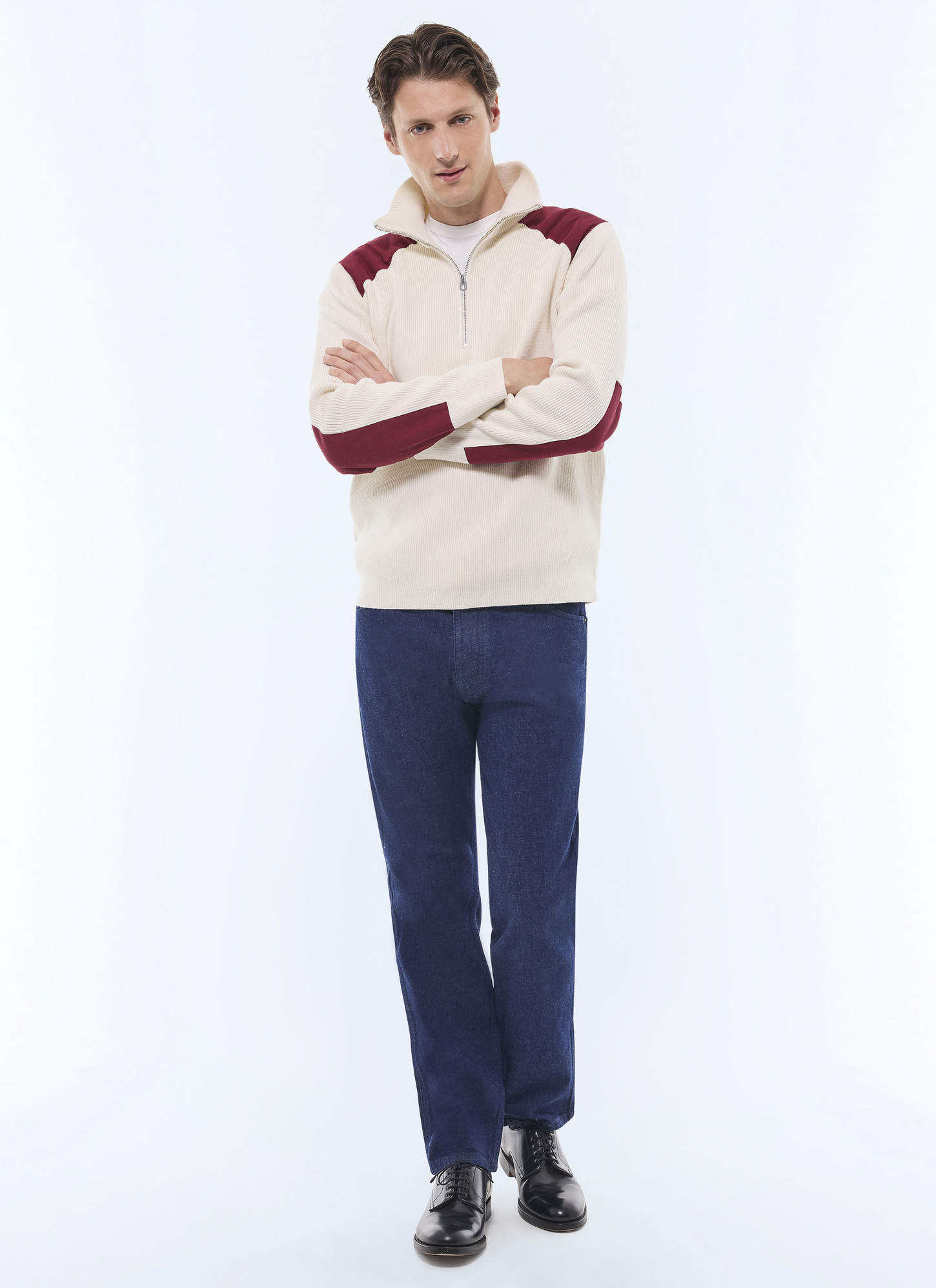 Pull ecru homme Fursac - A2GACH-GA09-A002