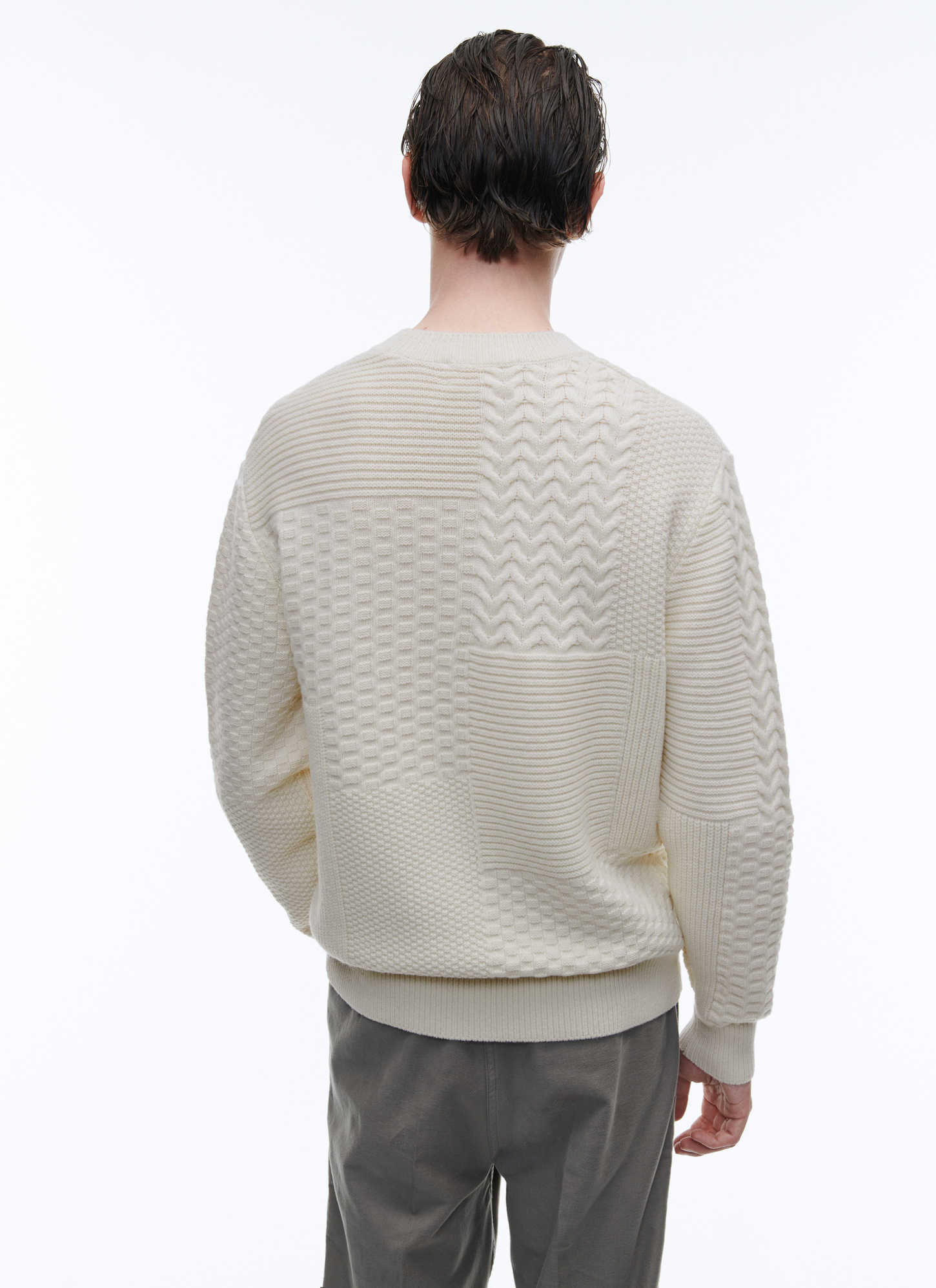 Pull homme laine mérinos Fursac - A2AWOK-AA01-02