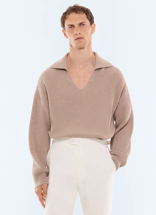 Pull homme ficelle matière principale: 55% laine, 45% cotondoublure: aucune Fursac - A2LMER-LA14-A006