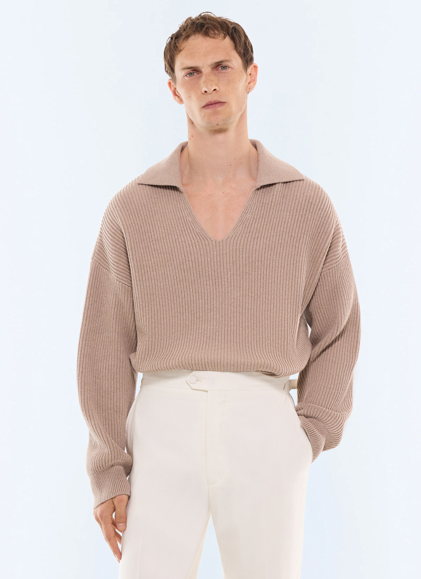 Pull homme ficelle matière principale: 55% laine, 45% cotondoublure: aucune Fursac - A2LMER-LA14-A006