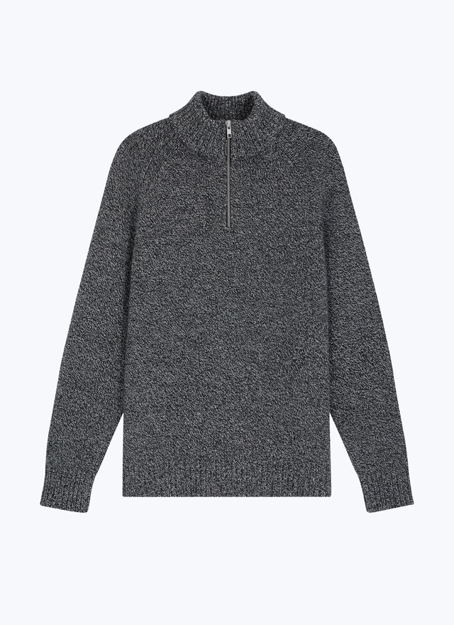 Pull gris homme laine certifiée Fursac - A2ECAM-EA10-B019