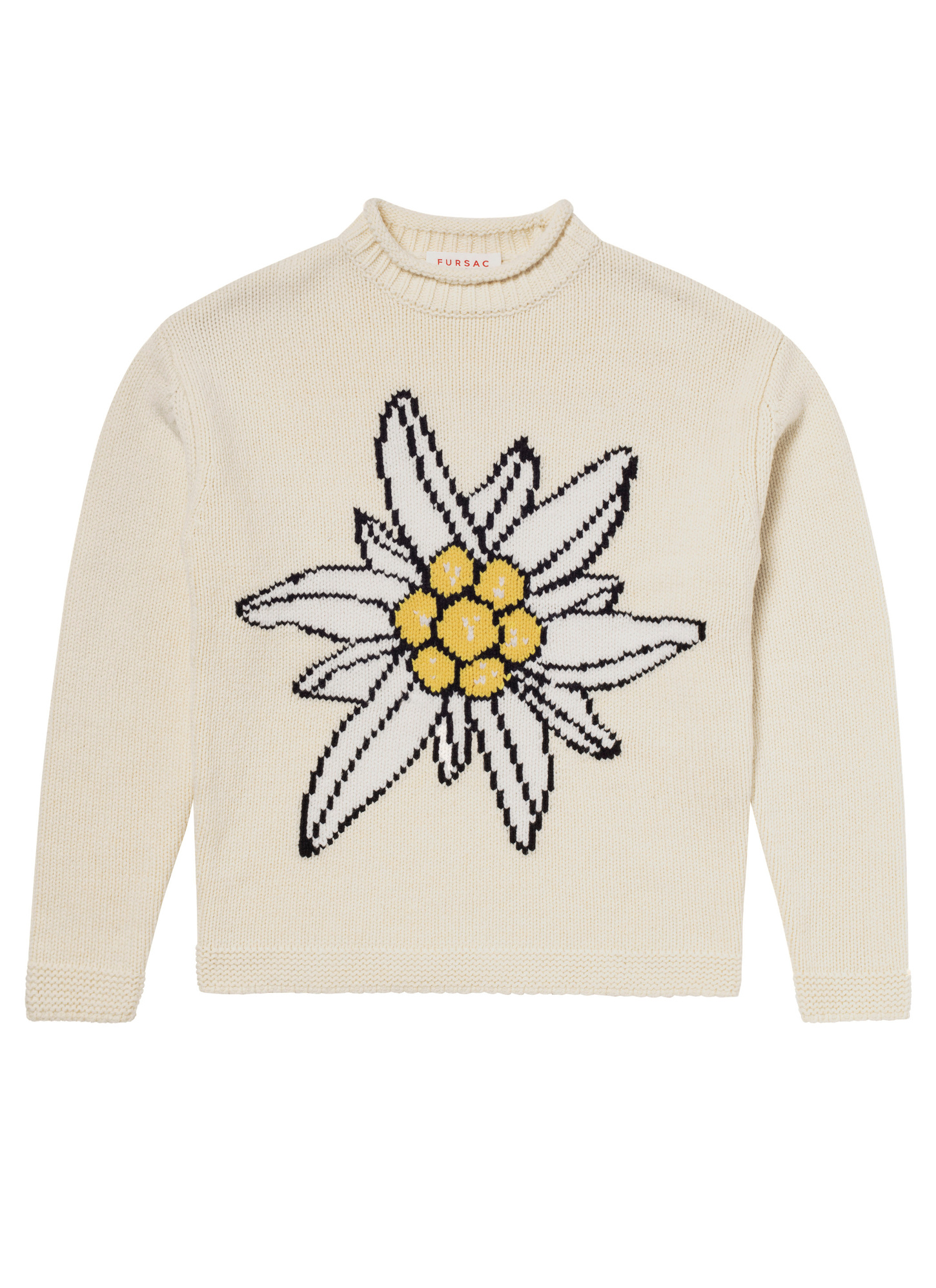 Pull blanc homme laine Fursac - A2CEUR-CA05-A004