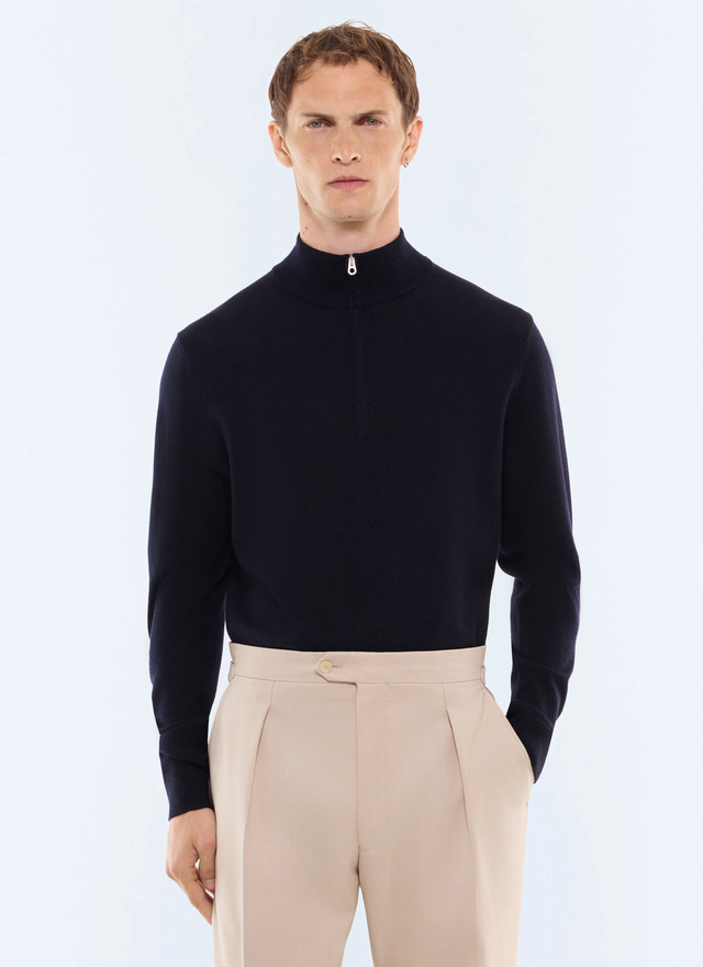 Pull homme marine tissu principal: 100% lainedoublure: aucune Fursac - A2ERYS-LA15-D030