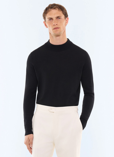 Pull homme noir matière principale: 100% lainedoublure: aucune Fursac - A2LUGE-LA01-B020