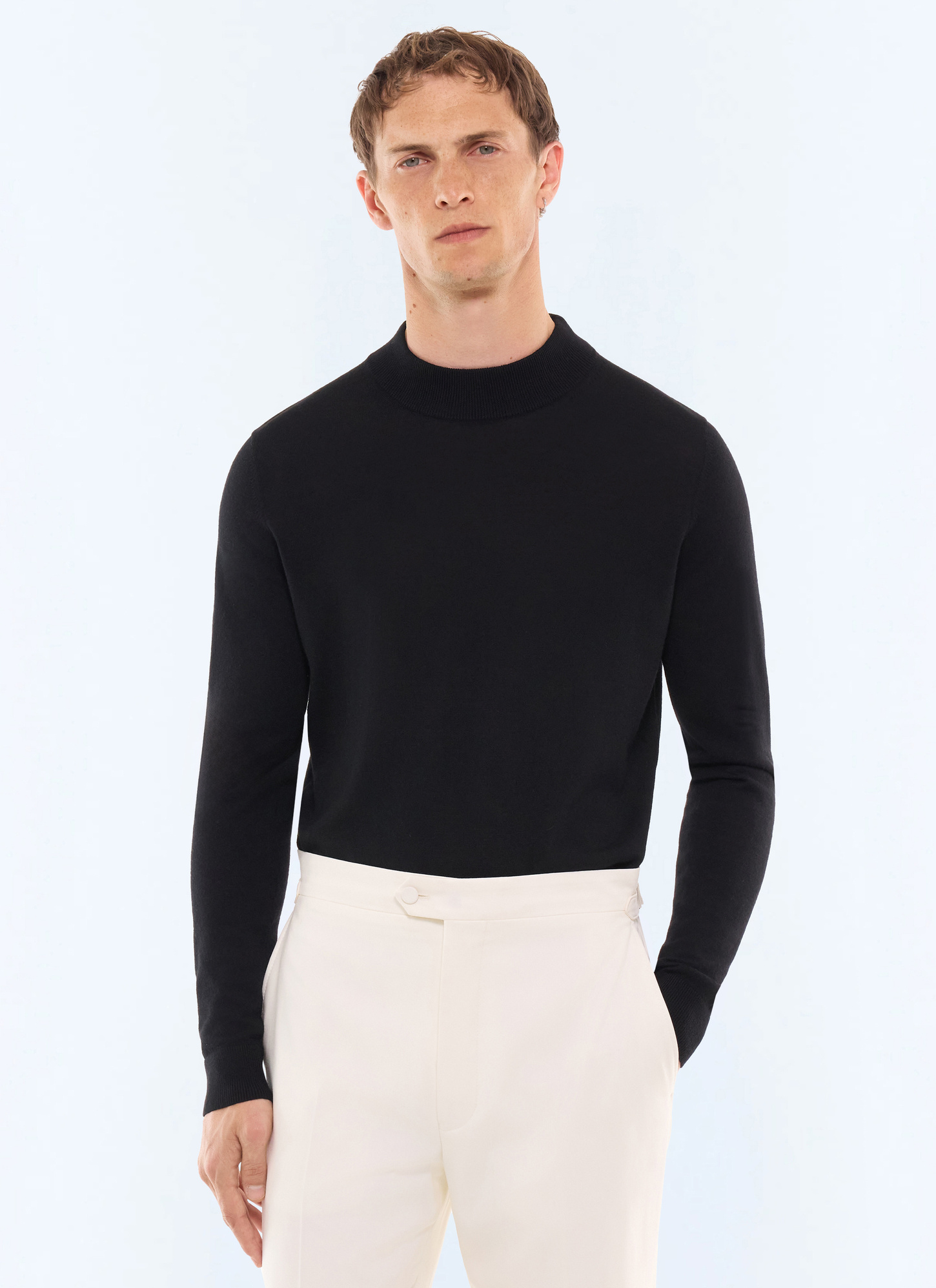 Pull homme noir matière principale: 100% lainedoublure: aucune Fursac - A2LUGE-LA01-B020