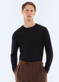 Pull fin col rond en laine mérinos - A2ORYS-LA01-B020