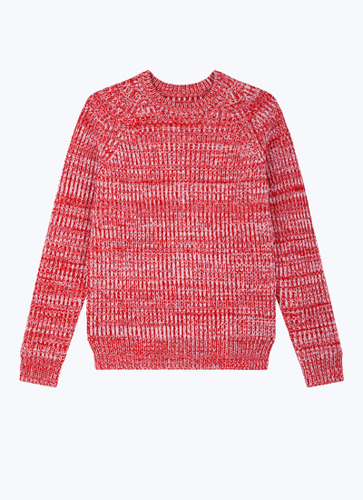 Pull rouge homme laine certifiée Fursac - A2EMOI-EA14-C012