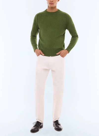 Pull vert anglais homme Fursac - A2ETLA-EA15-H011