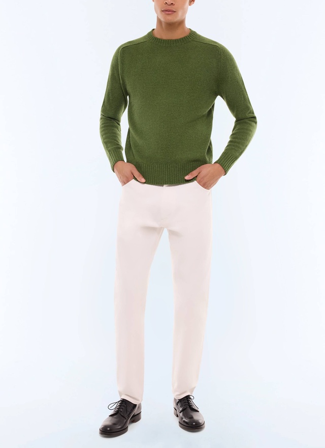 Pull vert anglais homme Fursac - A2ETLA-EA15-H011