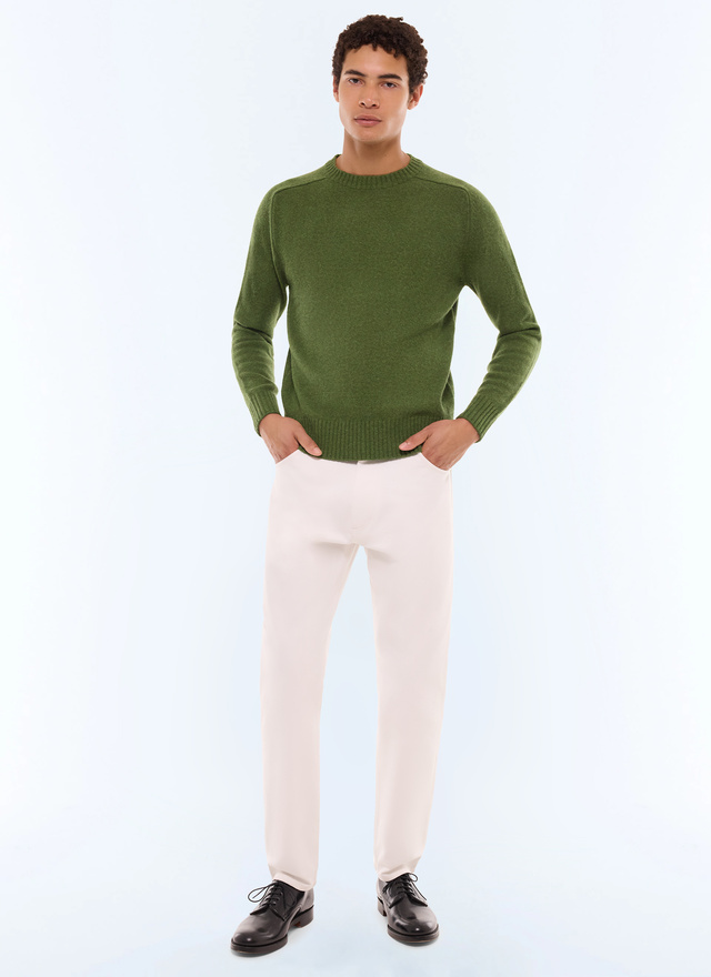Pull vert anglais homme Fursac - A2ETLA-EA15-H011