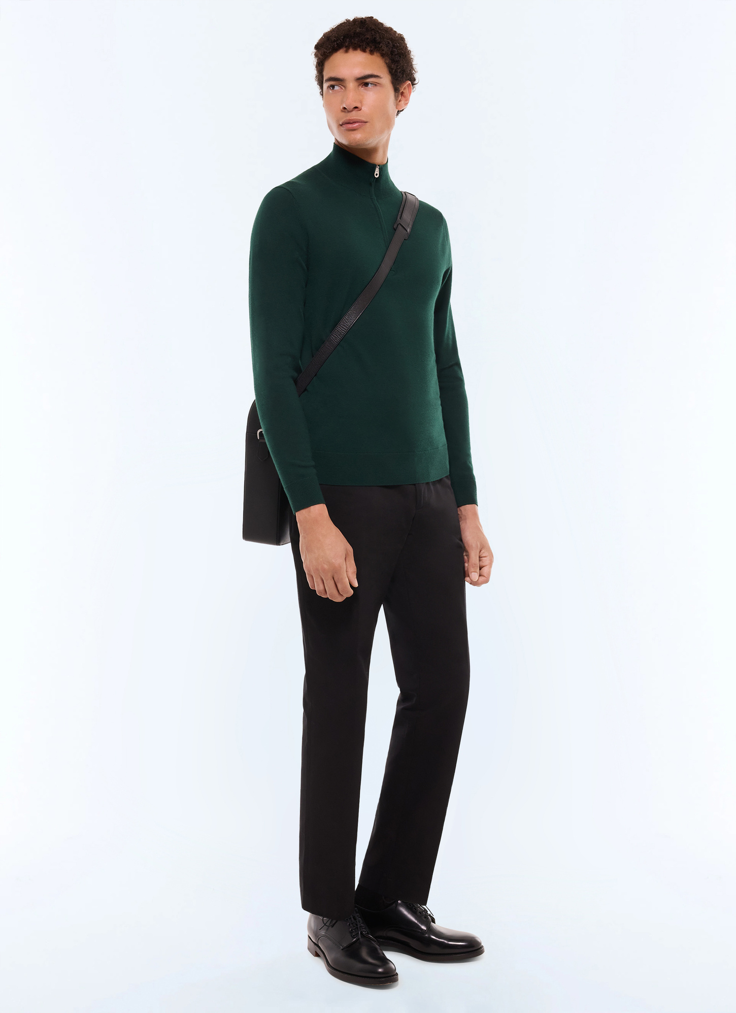 Pull vert forêt homme Fursac - A2ERYS-EA18-H014