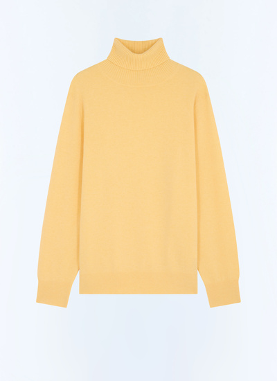 Pull jaune homme laine certifiée et cachemire Fursac - A2KROU-TA28-E004