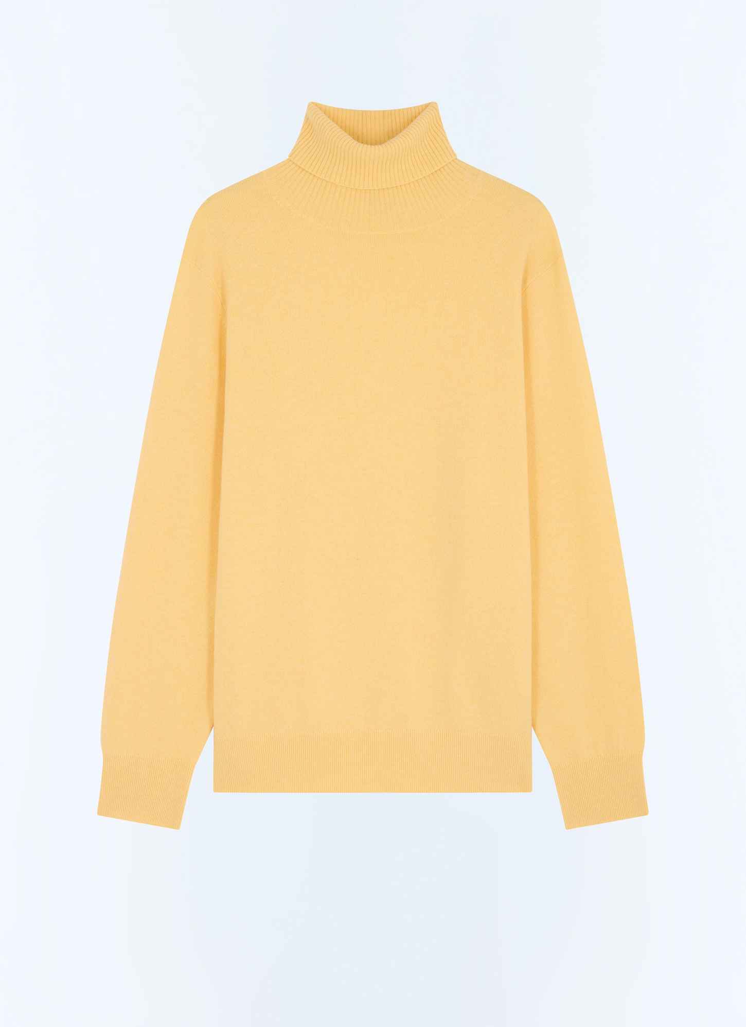 Pull jaune homme laine certifiée et cachemire Fursac - A2KROU-TA28-E004