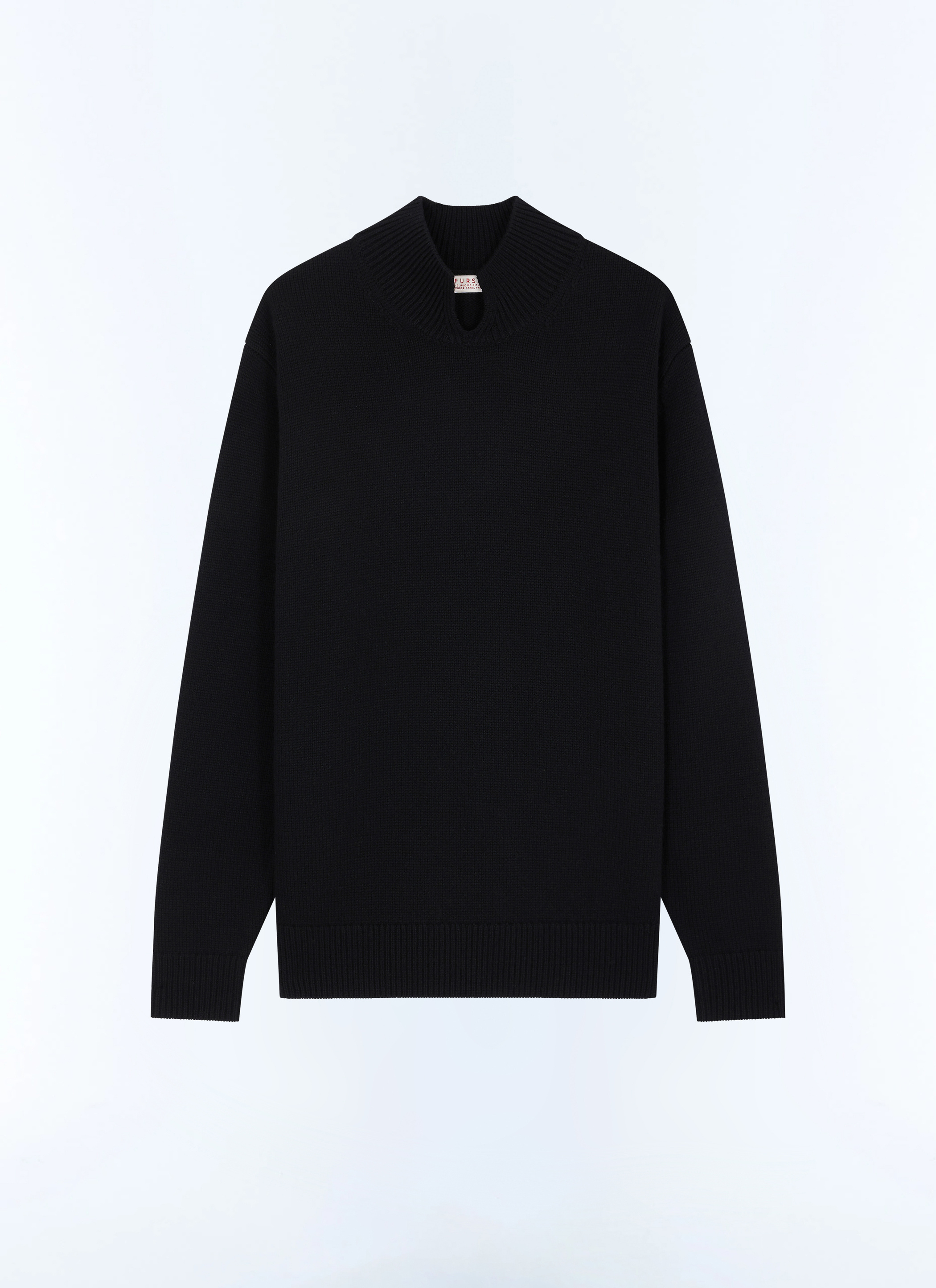 Pull laine certifiée et cachemire noir A2GOWI-GA08-B020 - Pull Homme
