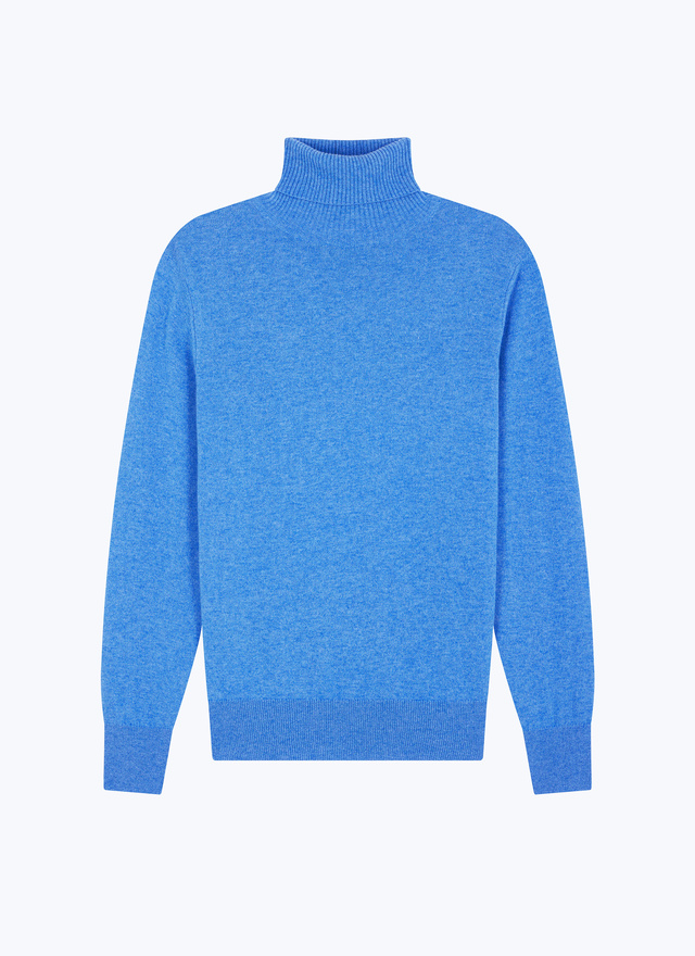 Pull bleu homme laine et cachemire Fursac - A2KROU-TA28-D012