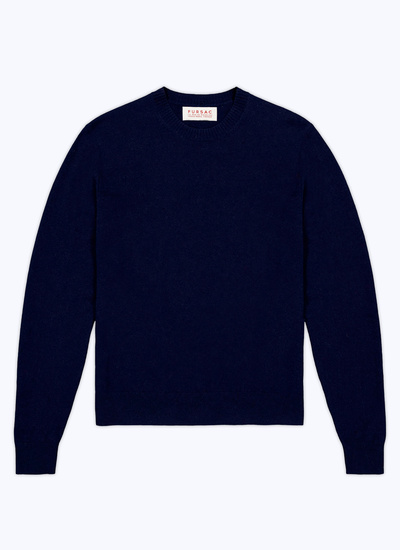 Pull bleu homme laine et cachemire Fursac - A2TOUR-TA28-30