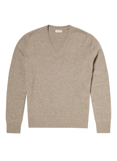 Pull brun homme laine et cachemire Fursac - A2AVAY-AA08-A011