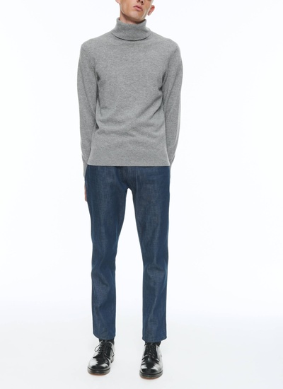 Pull gris perle homme Fursac - A2KROU-TA28-26