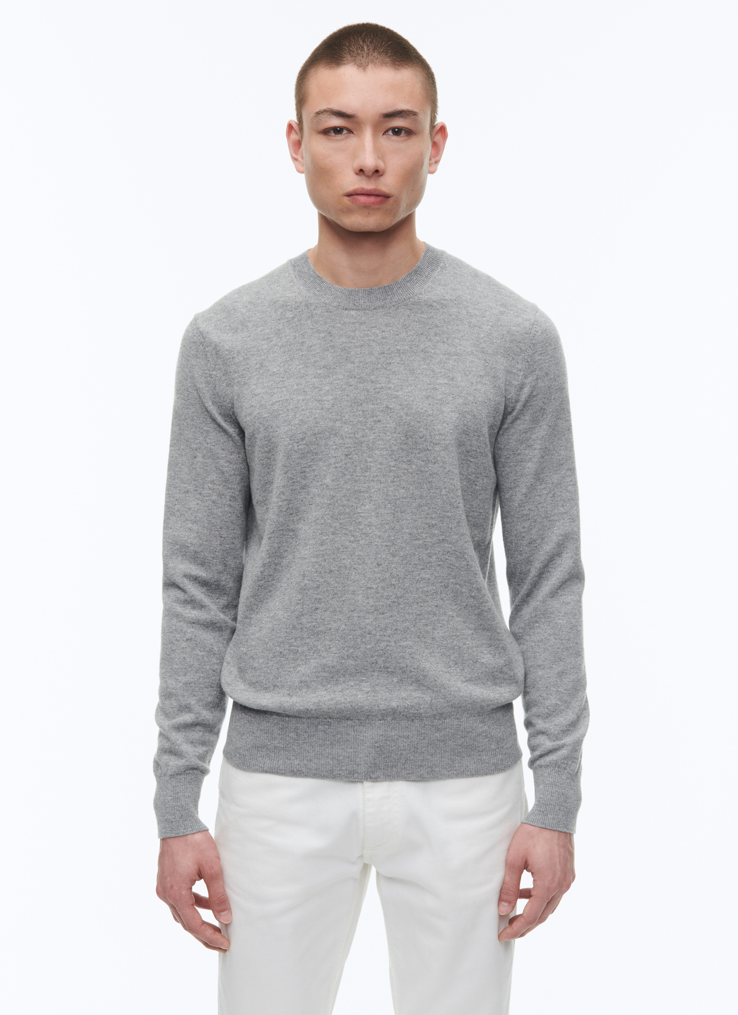 Pull homme gris perle laine et cachemire Fursac - A2TOUR-TA28-26