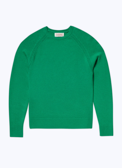 Pull vert homme laine et cachemire Fursac - A2TSHE-TA35-40